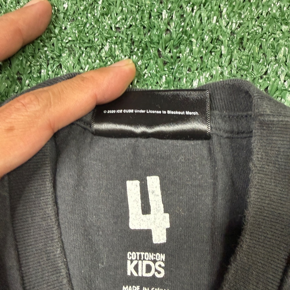 ICE Cube x Cotton On Graphic T Shirt Toddler Size 4T Black Short Sleeve YOUTH - Picture 4 of 4